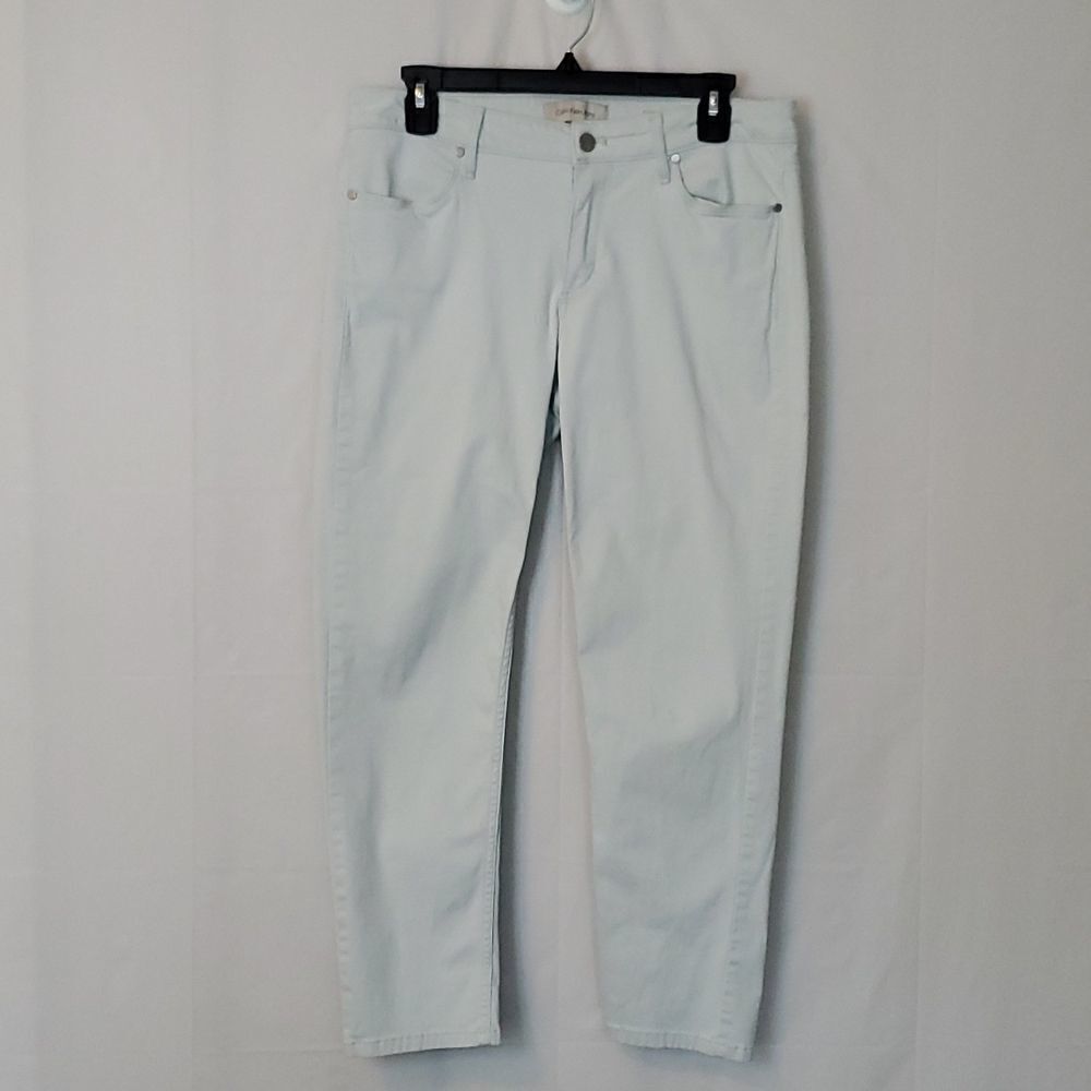 Women's Calvin Klein Light Grayish/pale bluish Denim Skinny Jeans Size 12